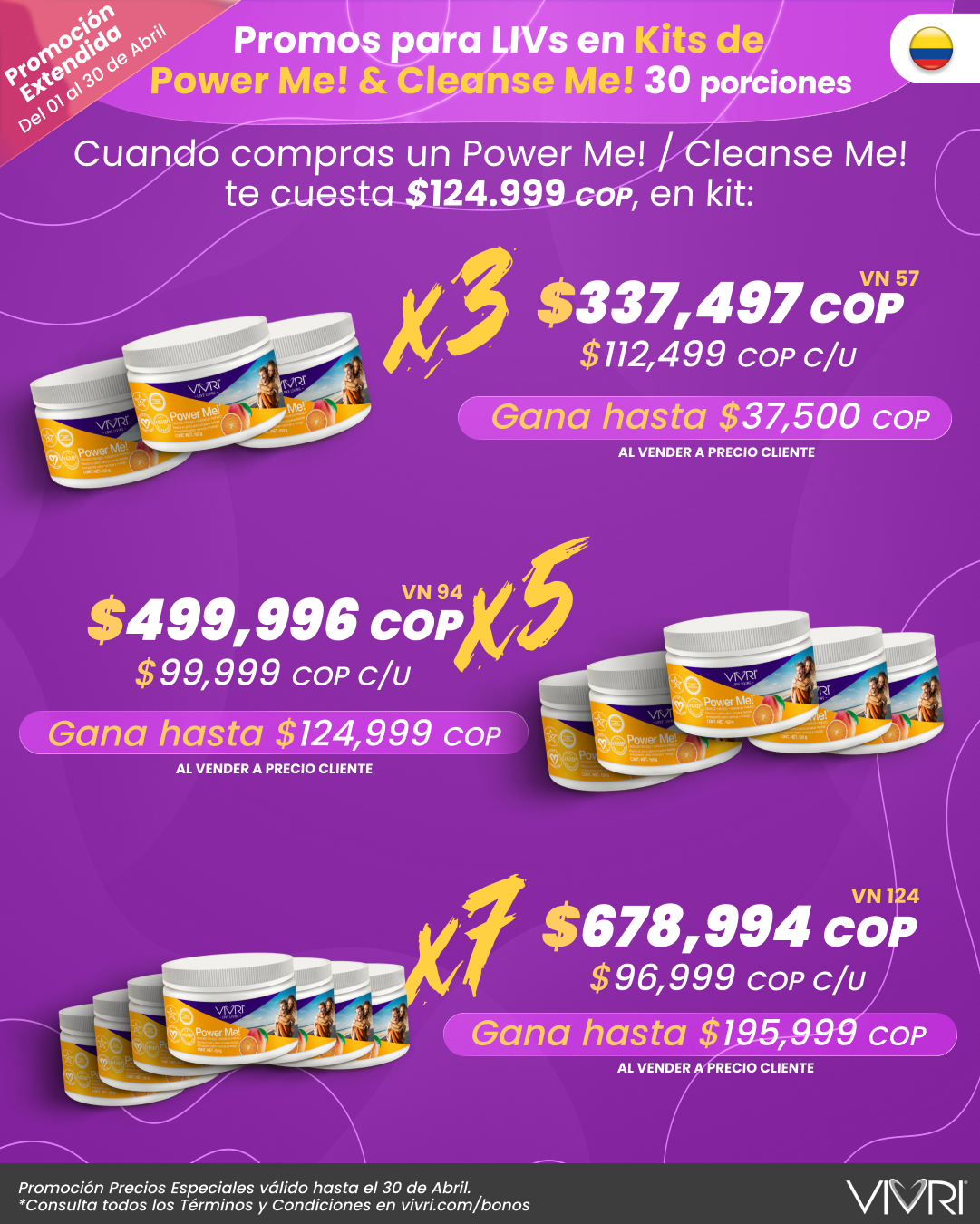 KITS X3 X5 X7 POWER ME! CLEANSE ME!