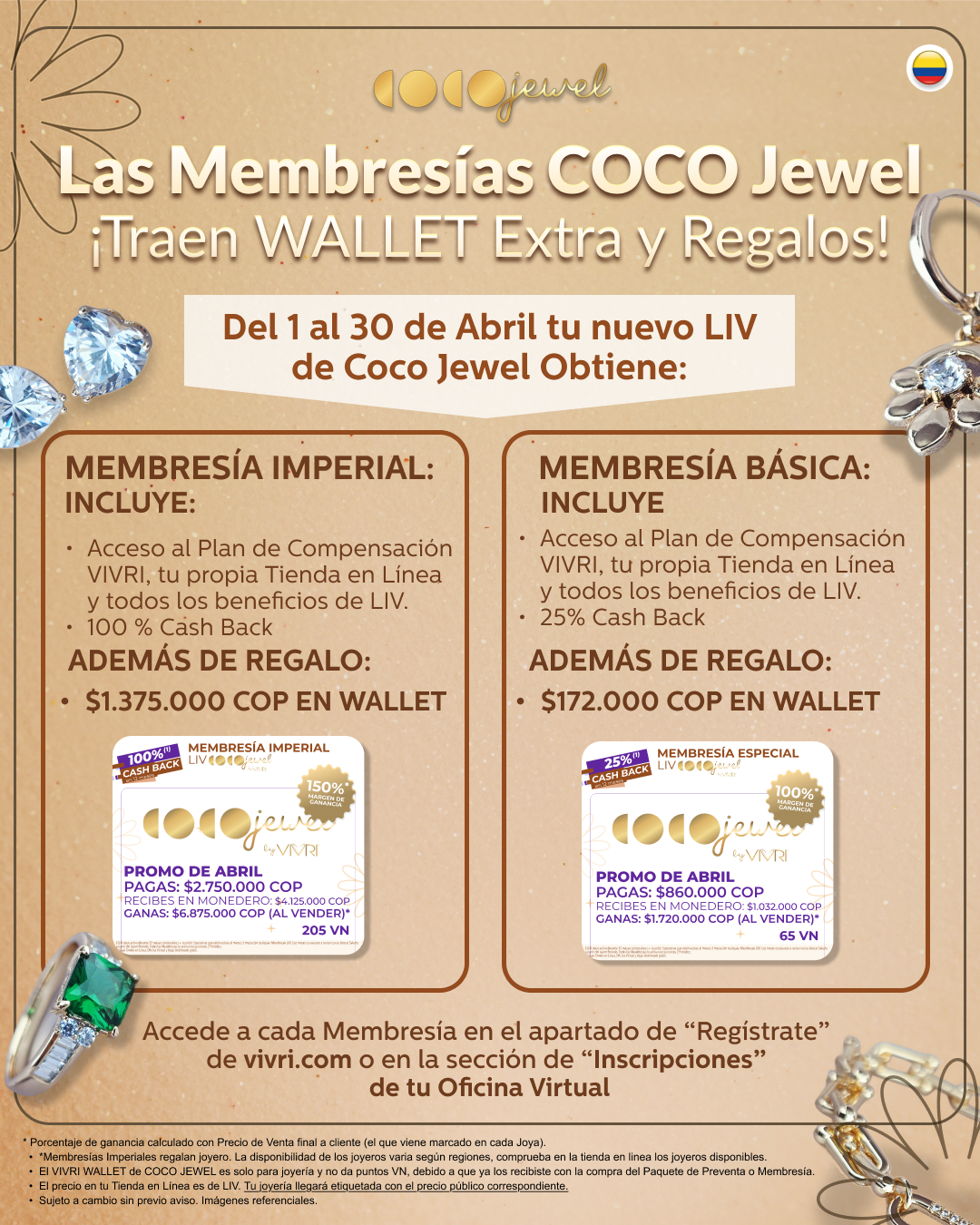 MEMBRESÍAS COCO JEWEL