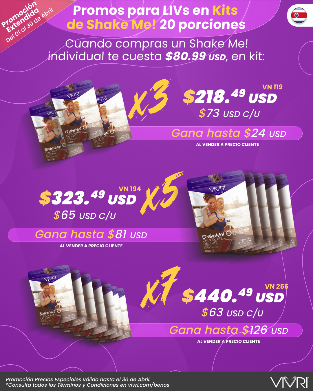 KITS X3 X5 X7 SHAKE ME! 20P