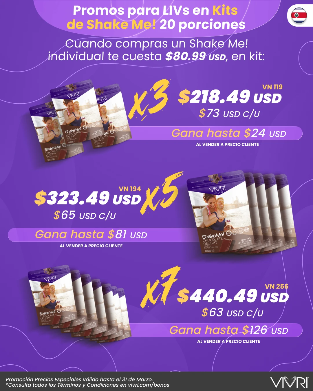 KITS X3 X5 X7 SHAKE ME! 20P