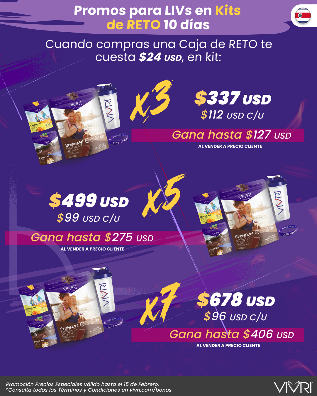 KITS X3 X5 X7 RETO 10 DÍAS