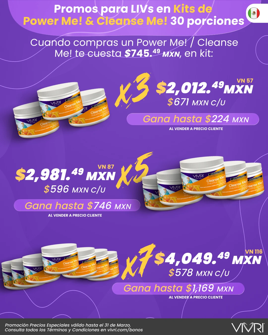 KITS X3 X5 X7 POWER ME! CLEANSE ME! 30P