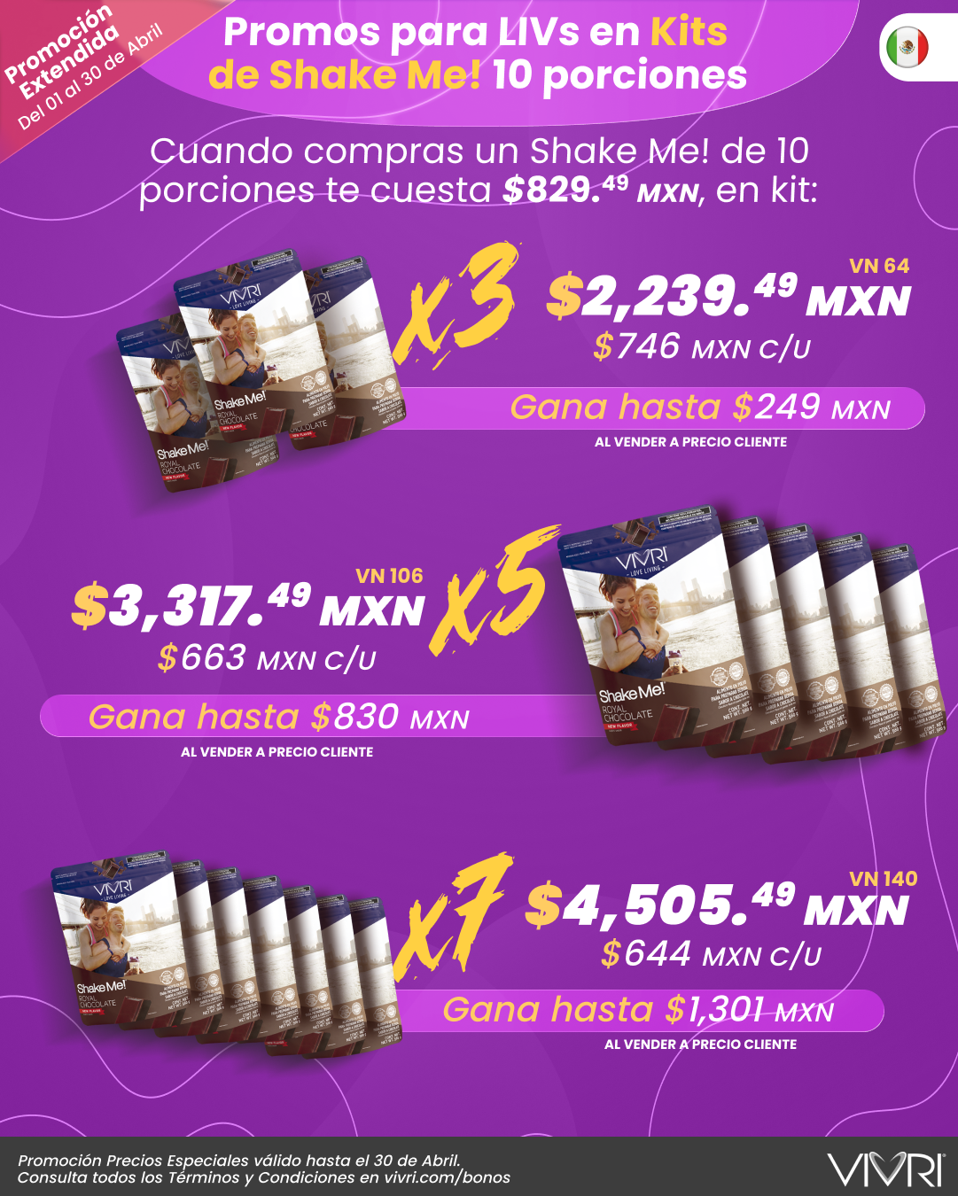 KITS X3 X5 X7 SHAKE ME! 10P