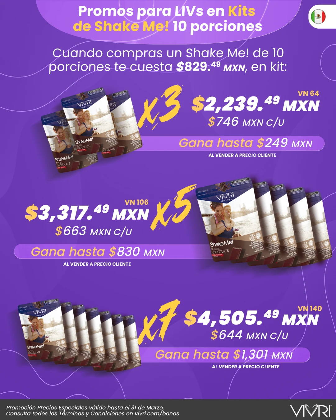 KITS X3 X5 X7 SHAKE ME! 10P