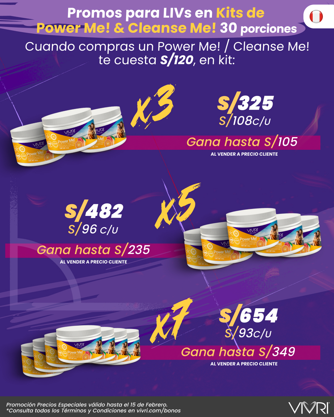 KITS X3 X5 X7 POWER ME! CLEANSE ME! 30P