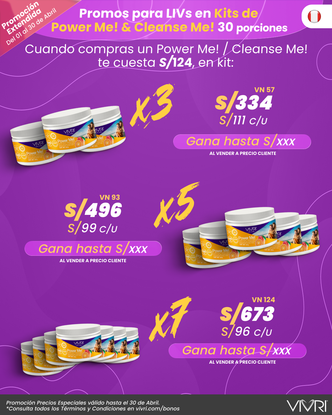 KITS X3 X5 X7 POWER ME! CLEANSE ME!