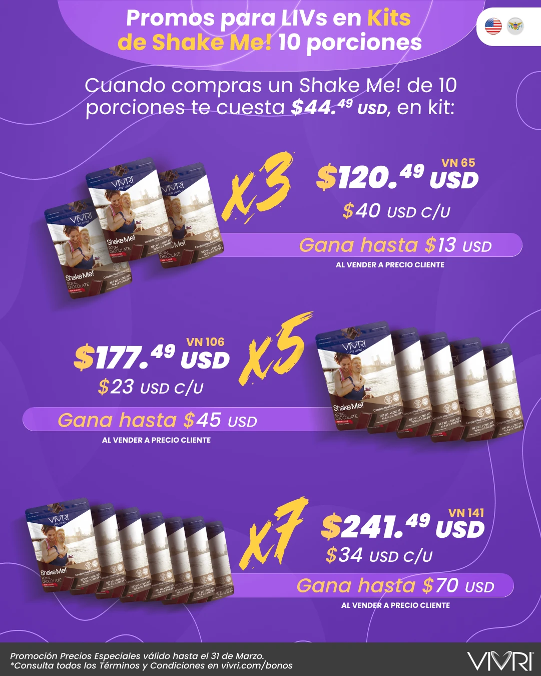 KITS X3 X5 X7 SHAKE ME! 10P