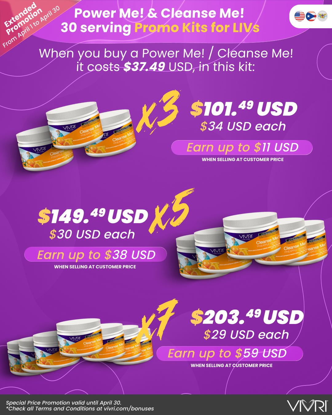 POWER ME! CLEANSE ME! KIT X3 X5 X7